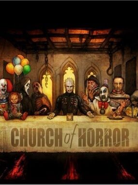 Church of Horror Poster - Multicolor Horror Art